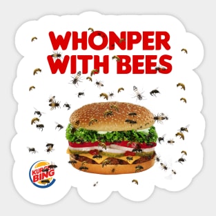 Whonper with Bees Sticker